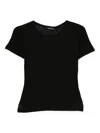 Anine Bing Sylvie Crew Neck T-shirt In Black