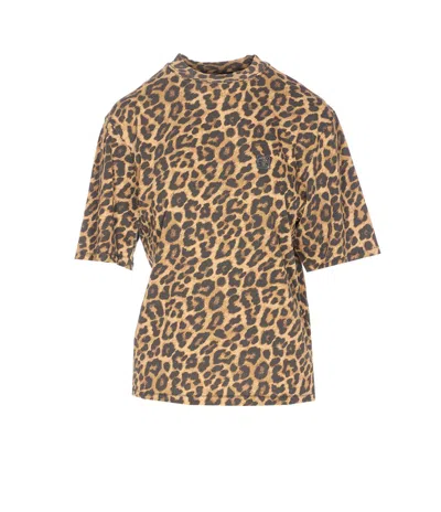 Anine Bing T-shirts And Polos In Animal Print
