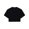 Anine Bing Cotton Cropped Myers T-shirt In Black