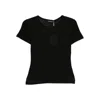 Anine Bing Sylvie Crew Neck T-shirt In Black