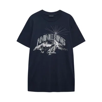 ANINE BING T SHIRTS BLUE