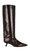 Anine Bing Hilda Pointed-toe Tall Boots In Brown