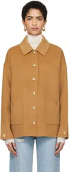 Anine Bing Tan Luca Jacket In Brown