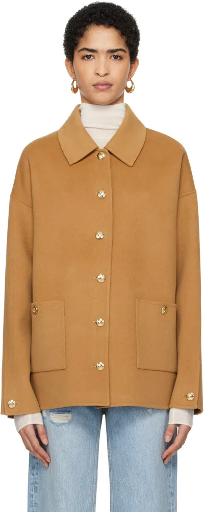 Anine Bing Tan Luca Jacket In Brown