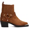 Anine Bing Tan Mid Biker Boots In Multi