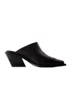 Anine Bing Tania Mules - Leather - Black In Black