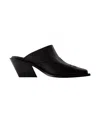 Anine Bing Tania Mules - Leather - Black In Black