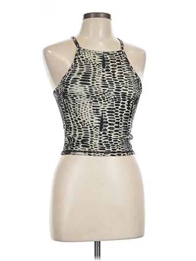 Pre-owned Anine Bing Tank Top Black Halter Neckline Tops