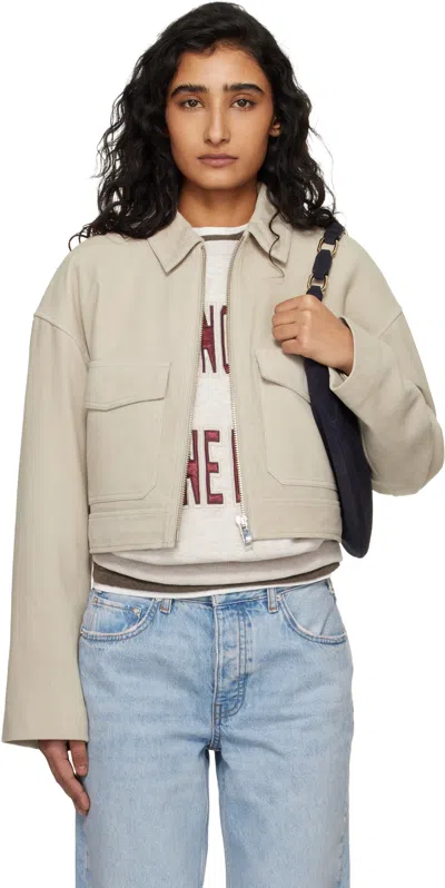 Anine Bing Christian Jacket In Neutral