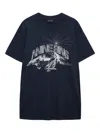 Anine Bing The Walker Crew-neck T-shirt In Blue