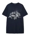 Anine Bing T-shirt Walker Tee California In Blue