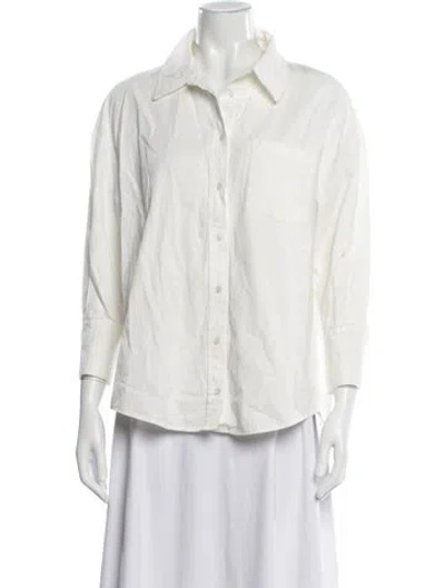 Pre-owned Anine Bing Three-quarter Sleeve Top In Neutral