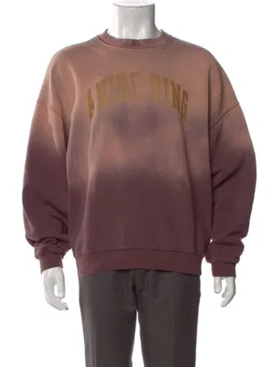 Pre-owned Anine Bing Tie-dye Print Crew Neck Sweatshirt In Multi