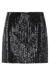 Anine Bing Tierra Sequin Embellished Mini Skirt In Black