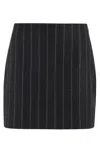 Anine Bing Striped Skirt In Black