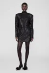 Anine Bing Tierra Skirt In Black Sequin In Black