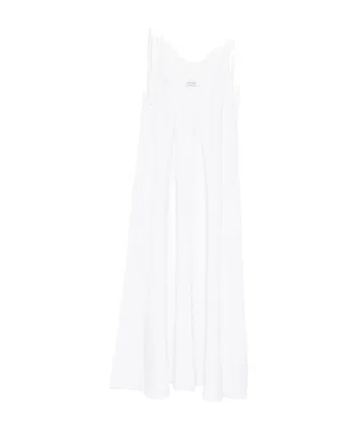 ANINE BING ANINE BING TIE-STRAP GATHERED DETAIL MIDI DRESS