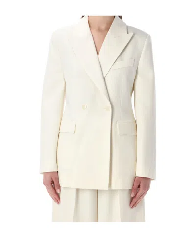 Anine Bing Tiphanie Double-breasted Blazer In White