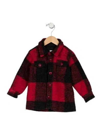 Pre-owned Anine Bing Babies' Toddler Boys' Wool Plaid Jacket In Multi