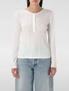 Anine Bing Pia Long Sleeves T-shirt In White