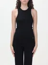 Anine Bing Noel Crew-neck Tank Top In Black