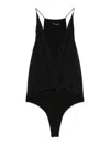 Anine Bing Black Cross-body In Stretch Fabric In Black