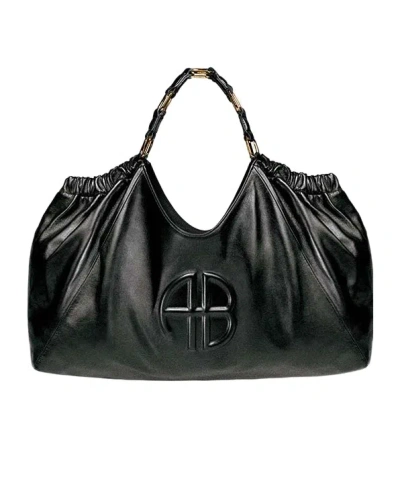 ANINE BING ANINE BING LOGO EMBOSSED MEDIUM KATE TOTE BAG