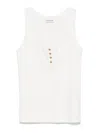 Anine Bing Ribbed Top Alessia In White