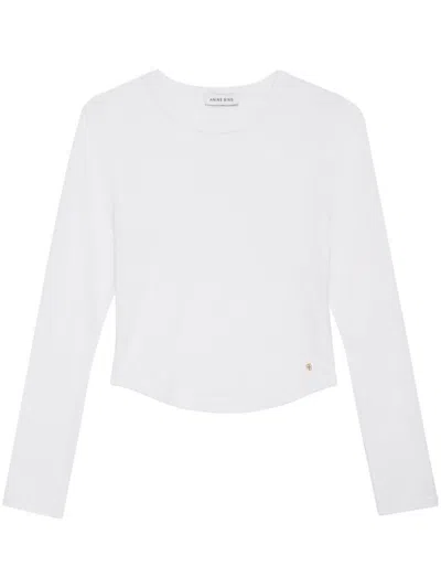 Anine Bing Jane Logo-plaque Blouse In White