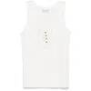 Anine Bing Alessia Tank Top In White