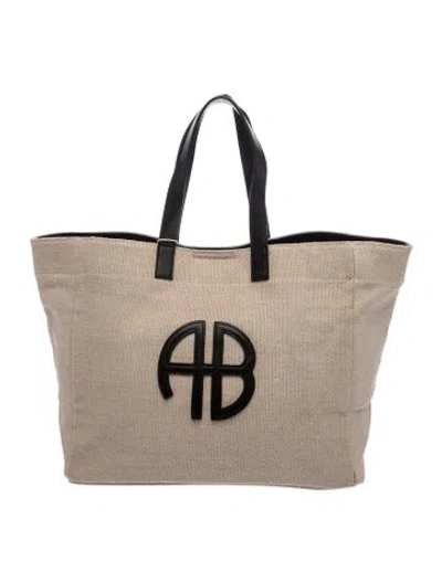 Pre-owned Anine Bing Tote In Neutral