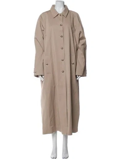 Pre-owned Anine Bing Trench Coat In Neutral
