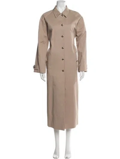 Pre-owned Anine Bing Trench Coat In Neutral