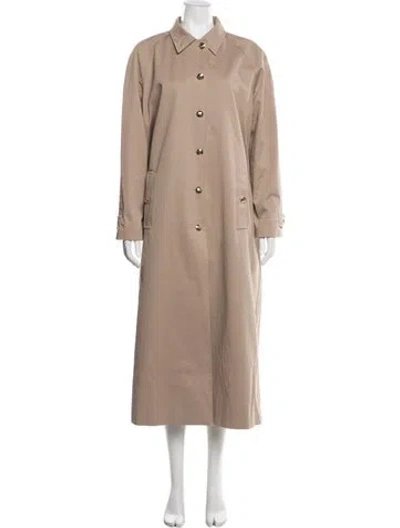 Pre-owned Anine Bing Trench Coat In Neutrals