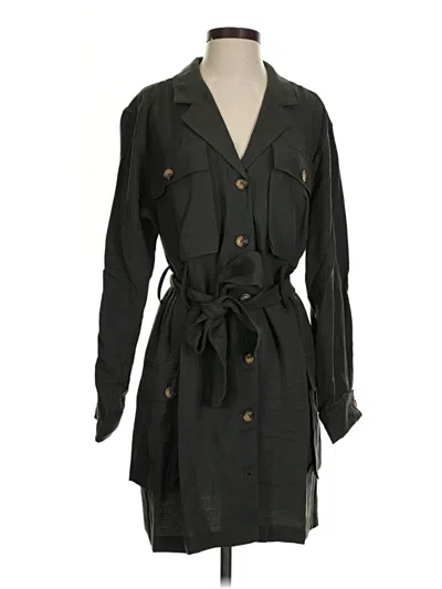 Pre-owned Anine Bing Trenchcoat In Green