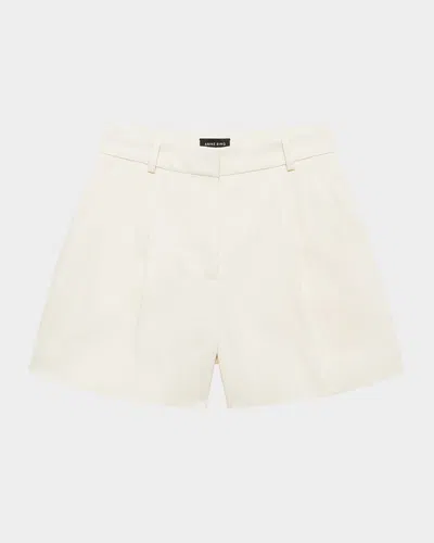 Anine Bing Trent Tailored Shorts In Neutral