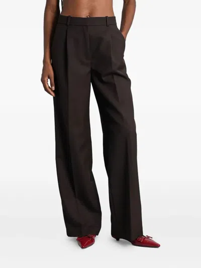 Anine Bing "trent" Trouser In Brown