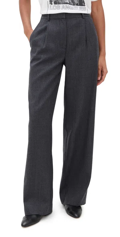 Anine Bing Trent Trousers Dark Grey In Multi