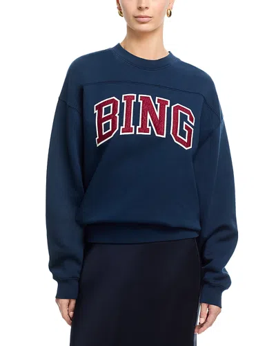 Anine Bing Trenton Sweatshirt In Blue
