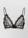 Anine Bing Triangle Bralette In Delicate Lace
