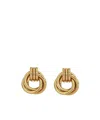 Anine Bing Double Knot Earrings In Yellow