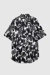 Anine Bing Tristan Bird Of Paradise Shirt In Black