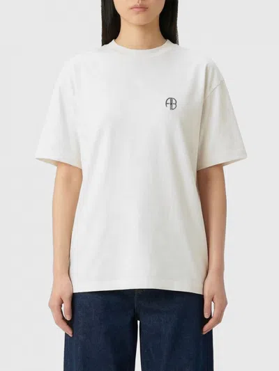 Anine Bing Logo-print T-shirt In White