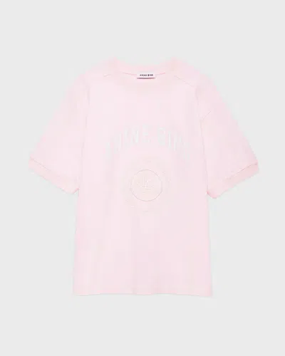 Anine Bing T-shirt Jaylin Collegiate In Pink
