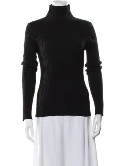 Pre-owned Anine Bing Turtleneck Sweater In Black