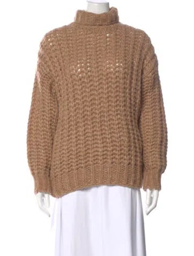 Pre-owned Anine Bing Turtleneck Sweater In Brown