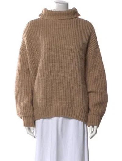 Pre-owned Anine Bing Turtleneck Sweater In Brown