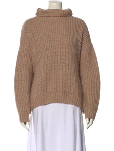 Pre-owned Anine Bing Turtleneck Sweater In Brown