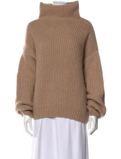 Pre-owned Anine Bing Turtleneck Sweater In Brown