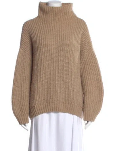Pre-owned Anine Bing Turtleneck Sweater In Neutral